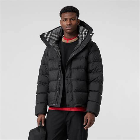 burberry puff coat mens|burberry detachable hood puffer coat.